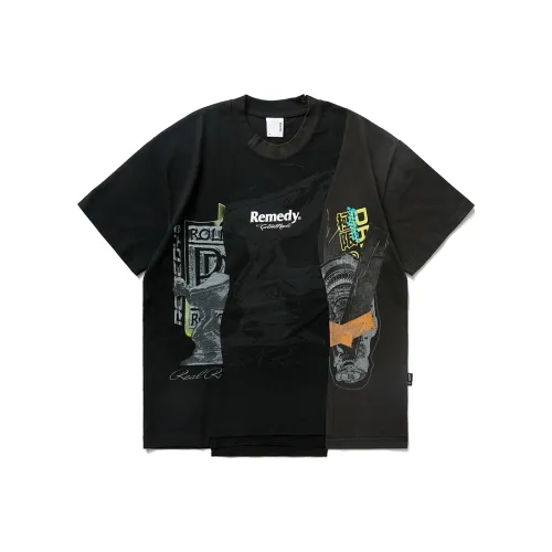 REMEDY Черный Унисекс T-рубашки