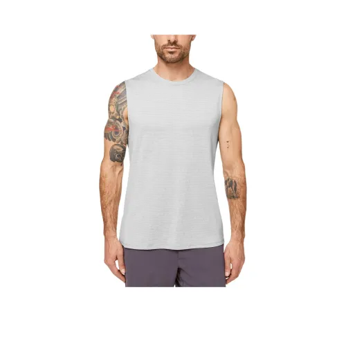 lululemon Drysense Сетка T Рубашка Мужская Серого цвета