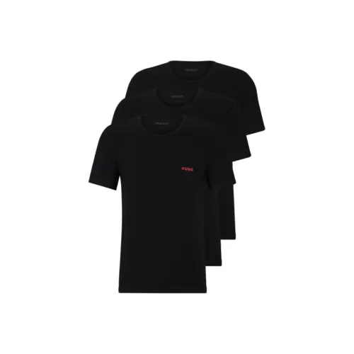 Hugo Boss T-Рубашка Мужская 3 упаковки черный