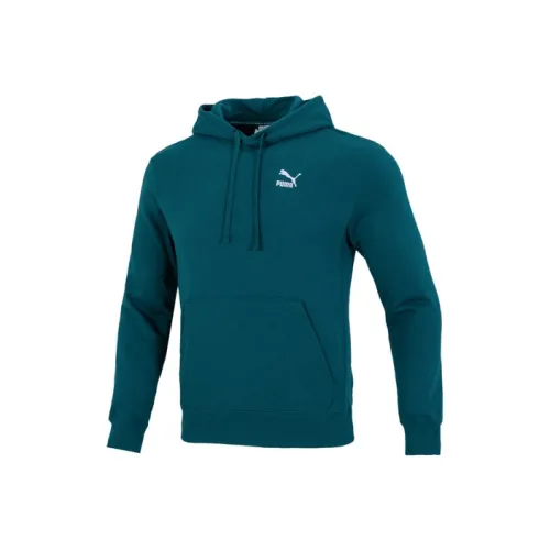 PUMA Павлиний Зеленый Мужской Свитшот