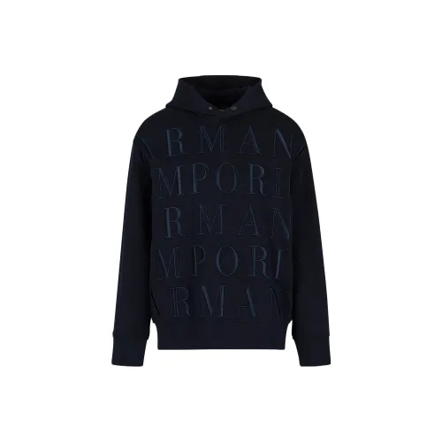 EMPORIO ARMANI Морской синий Мужские Свитшоты