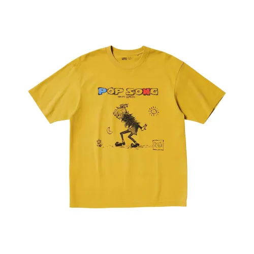 UNIQLO Mijin Genjin Collaboration Желтая Унисекс Футболка