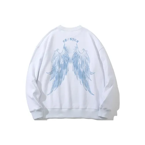 SANSYAS Круглый вырез Пуловер Свитшот Унисекс