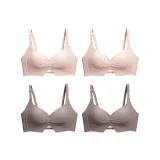 4 шт (2 розовых + 2 кофейных)