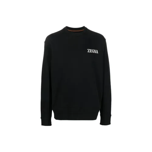 Ermenegildo Zegna Черные Мужские Толстовки