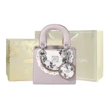 Крестообразная текстура, фиолетовый цвет (позолоченная коробка)