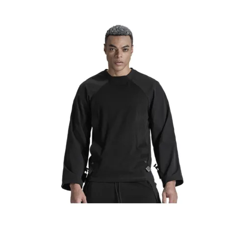 NORVINCY Верхняя одежда Модный бренд Реглан рукав 100% хлопок Без капюшона Толстовка Мужской