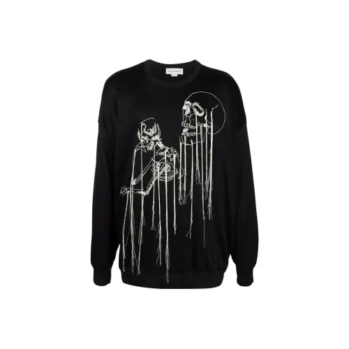 Alexander McQueen Черные Мужские Свитшоты