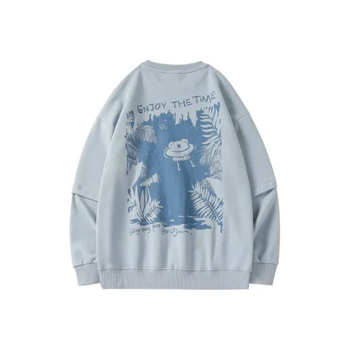 LAMLICKA Свитшот Унисекс Синий Зеленый