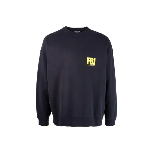 Balenciaga SS22 Толстовка Мужской Темно-синий