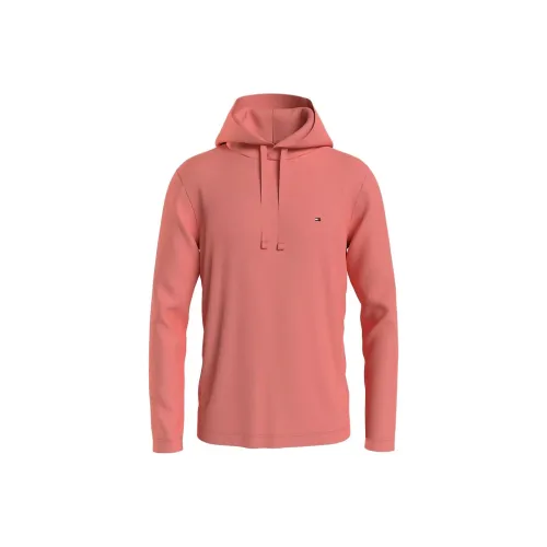 Tommy Hilfiger Длинный рукав С капюшоном T-рубашка Свитшот Мужской Розовый