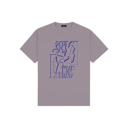 Dime MTL SS25 T Рубашка Унисекс Сливово-Серый