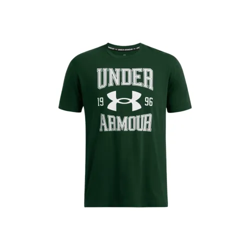Under Armour Винтаж T-Shirt Мужской Лесной Зеленый