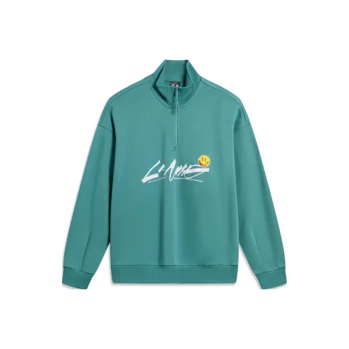 LINING Французский изумрудно-зеленый унисекс толстовки