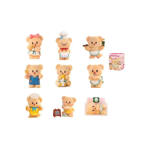 FUNISM Butter Bear Baking Workshop Collection Слепые коробки Один Mystery Коробка Целая коробка 8 шт