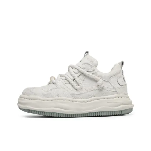 JIPOSEN Низкие кеды унисекс белые