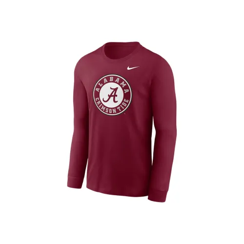 nike Alabama Малиновый Прилив Альтернатива Логотип Футболка Мужская Красная