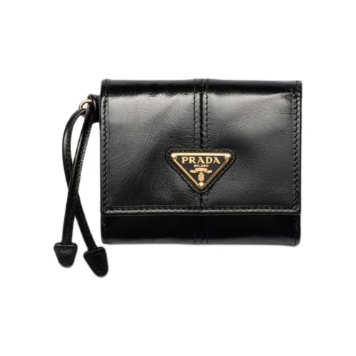 PRADA Кошелек из коровьей кожи женский черный