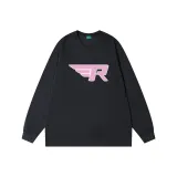 Чёрный с розовым принтом