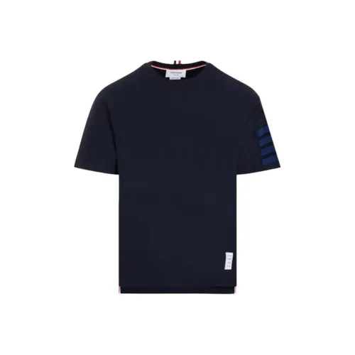 THOM BROWNE Мужские T-рубашки морского синего цвета
