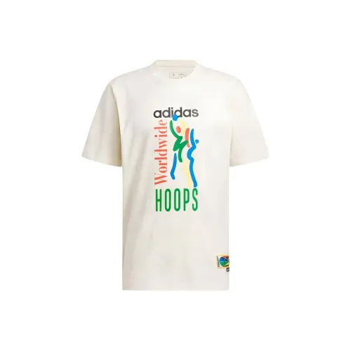 Adidas Rldwide T Рубашка Мужская Айвори Алюминий