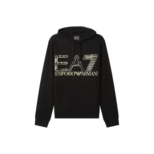 EMPORIO ARMANI EA7 Черные Мужские Свитшоты