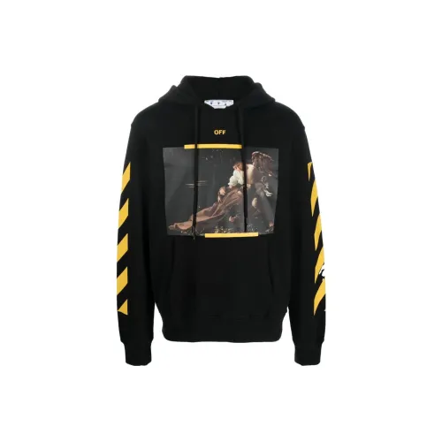 Off Белый Черный Мужские Толстовки