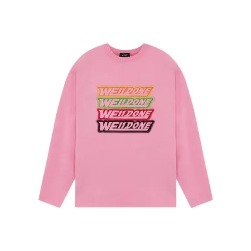 WE11DONE Розовый Унисекс Свитшоты