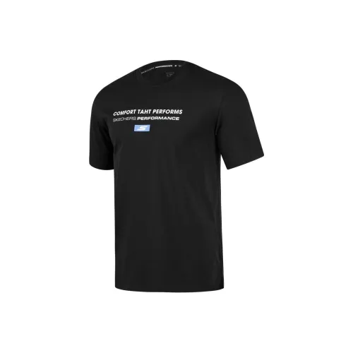 Skechers Basic Sports Series Углерод Черный 0018 Мужская T-Рубашка