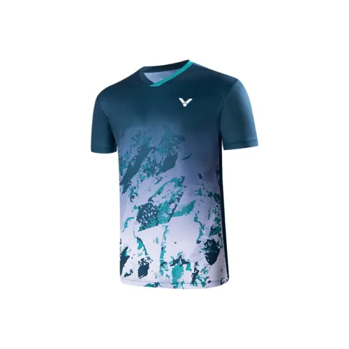 Victor T Рубашка Унисекс Джинсовый Синий