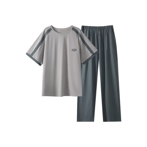 Good Fortune Пижамный комплект Мужской Серый