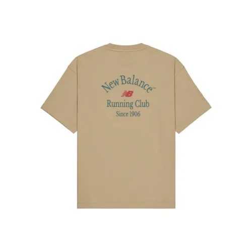 New Balance совместная футболка Мужская Темный хаки