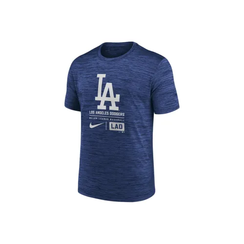 nike T-рубашка Los Angeles Dodgers Мужская Королевский Синий