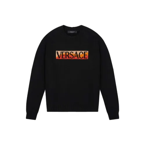 VERSACE Мужские черные свитшоты