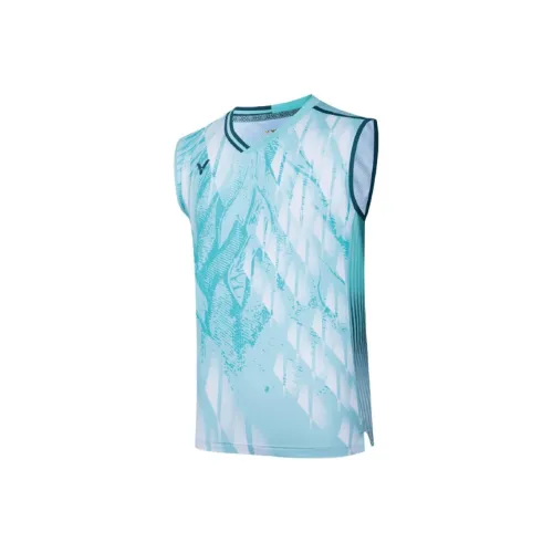 VICTOR Лазурные Унисекс Рубашки T