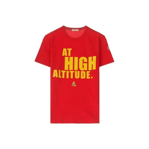 MONCLER Red Мужская T-рубашка