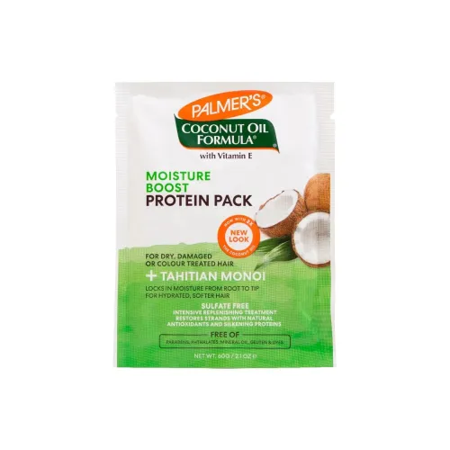 PALMER'S Кокосовая Зеленая Маска для Коррекции Волос с протеином придающая объем и пышность разглаживающая 60 г