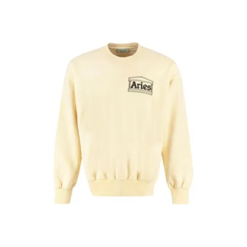 Aries Yellow Men's Sweatshirts Ариес Желтый Мужские Толстовки