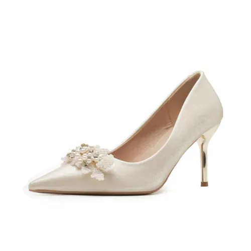 Xingdiman Узкий каблук Высокие каблуки Женские Свет Шампанское