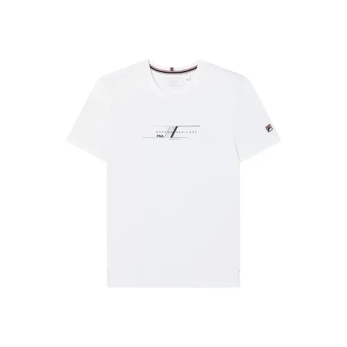 FILA Modern Heritage T-Shirt Мужская Стандартная Белая