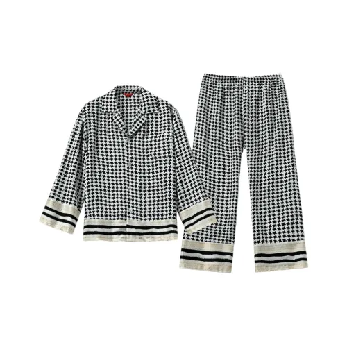 Комплект пижам из шелка Silk Boundary Мужской Черный