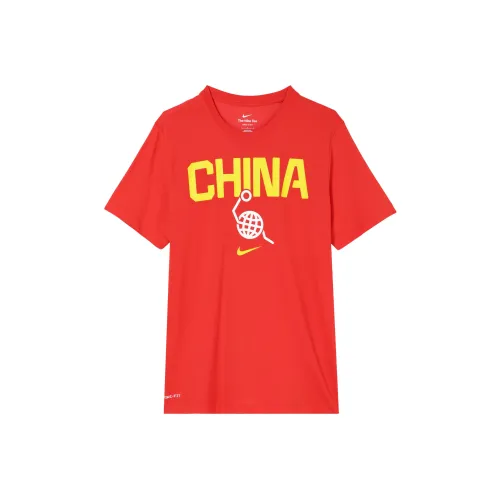 Nike T-Shirt Мужской Comet Красный Comet Красный Белый Travel Желтый