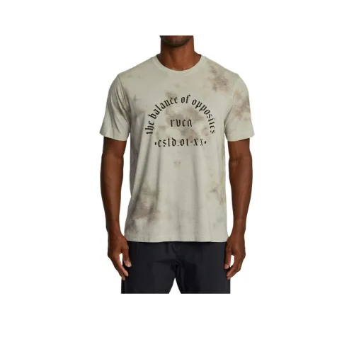 RVCA Розовый Мел Белый Мужская Футболка