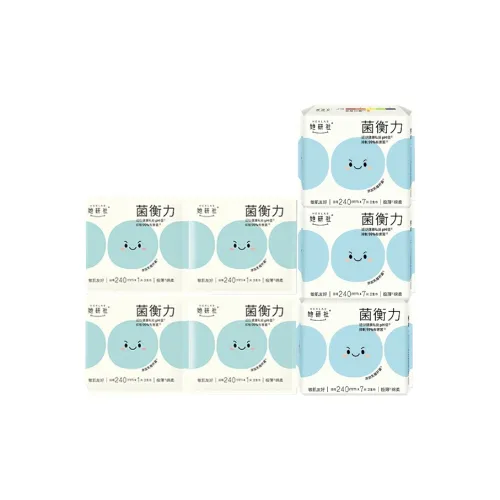 Herlab Социальный Гриб Баланс Ежедневное использование Гигиенические прокладки Сухой и свежий 7 шт Сумка *3 Сумки + 1 шт *4 Сумки