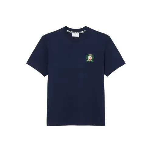 Мужские рубашки T с принтом LACOSTE Collaboration Морской синий