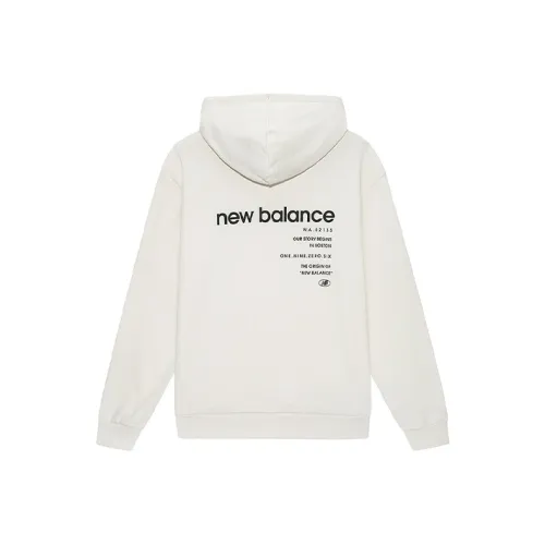 New Balance Кремово-белый Унисекс Свитшоты