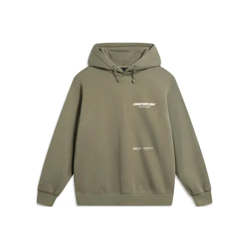 LINING Толстовка Унисекс Мутный Оливково-Зеленый