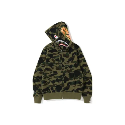A BATHING APE FW23 BAPE совместный бренд 1st CAMO Shark Full Zip Hoodie Sweatshirt Unisex
