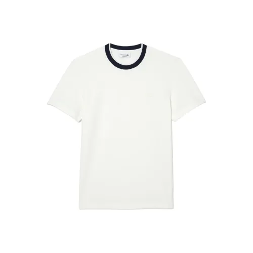 Кремовые мужские футболки T с коллаборацией LACOSTE