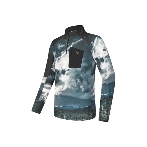 FILA x BBC EARTH T-Shirt Мужская с принтом по всей поверхности